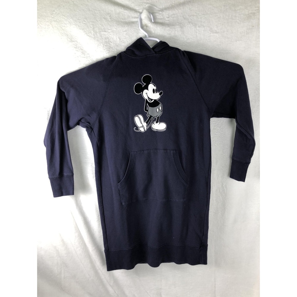 Disney Uniqlo Hoodie Womens Small Navy Mickey Mouse Stands Graphic Pullover